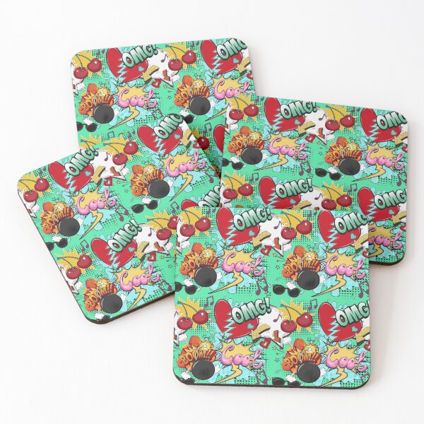 Item preview, Cool Comic Style Pop Art Collage Green designed and sold by UniQueensShop.