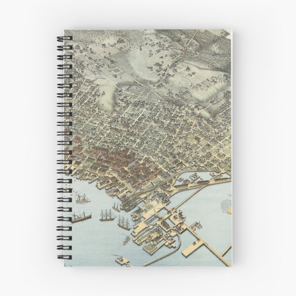 Item preview, Vintage Pictorial Map of Seattle Washington (1891)  designed and sold by BravuraMedia.