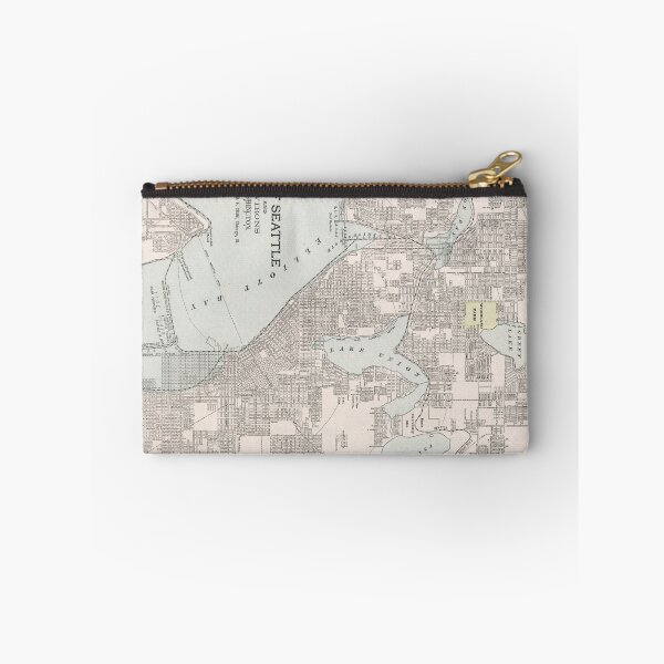 Item preview, Vintage Map of Seattle Washington (1901) designed and sold by BravuraMedia.