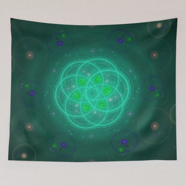 Item preview, Teal Wonder Flower | Fractal Art designed and sold by Brian Kroijer.