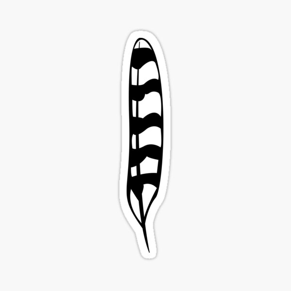 Goshawk Tail Feather Sticker