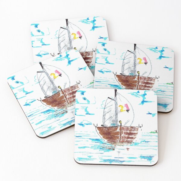 Item preview, Sailboat At A Slightly Clouded Day designed and sold by hajarsdeco.