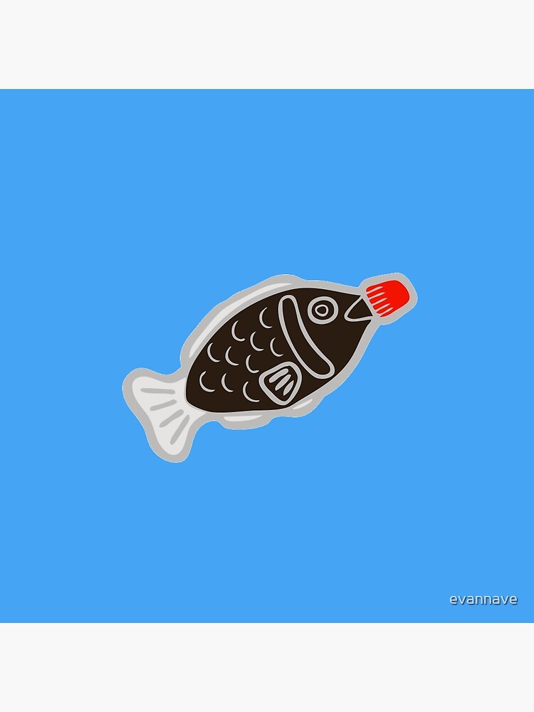 Sushi Soy Fish Pattern in Blue by evannave