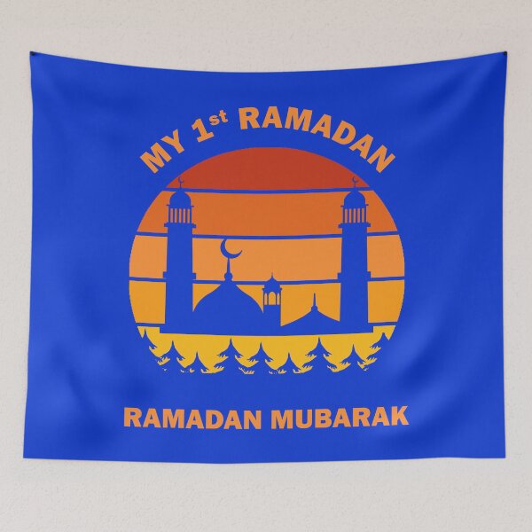 Item preview, My First Ramadan 1st Ramadan Mubarak Ramadan Kareem Mosque Masjid Crescent Dawn Dusk Gift designed and sold by Best Arts.