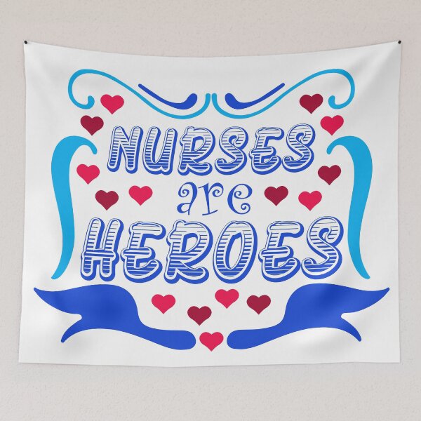 Item preview, Nurses are Heroes designed and sold by Dreams of Dubai.