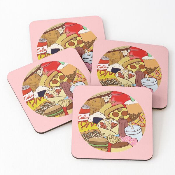 Item preview, Food Circle (Pink) designed and sold by gingerbreadc.