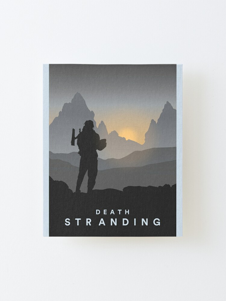 Death Stranding Minimalist Travel Poster Style Video Gaming Art Mounted Print By Meepledesign Redbubble