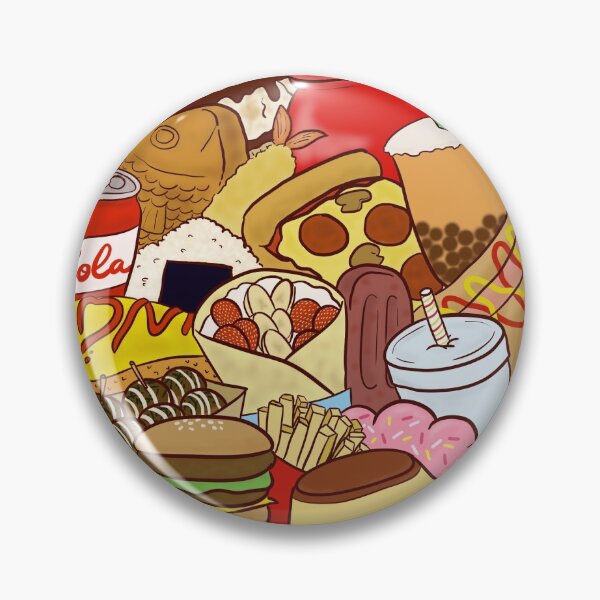 Item preview, Food Circle (Yellow) designed and sold by gingerbreadc.