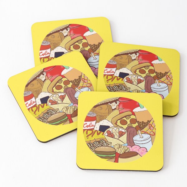 Item preview, Food Circle (Yellow) designed and sold by gingerbreadc.