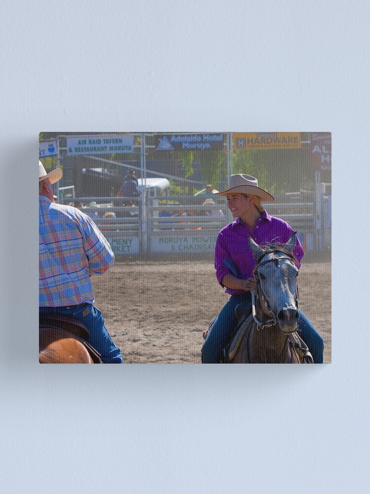 Alternate view of Moruya Rodeo New Years Day 2012 Canvas Print