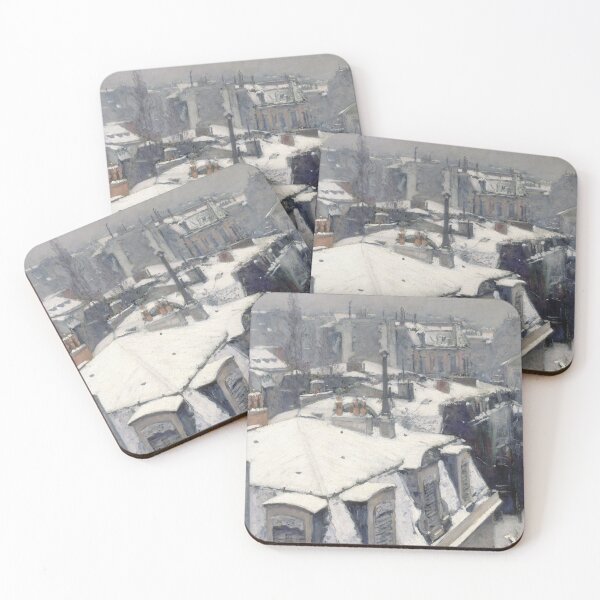 Item preview, Gustave Caillebotte - Rooftops in the Snow designed and sold by Impressionist Masters.