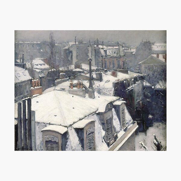 Item preview, Gustave Caillebotte - Rooftops in the Snow designed and sold by Impressionist Masters.