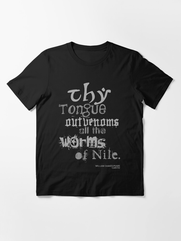 Alternate view of Shakespeare's Cymbeline Worms Insult Essential T-Shirt