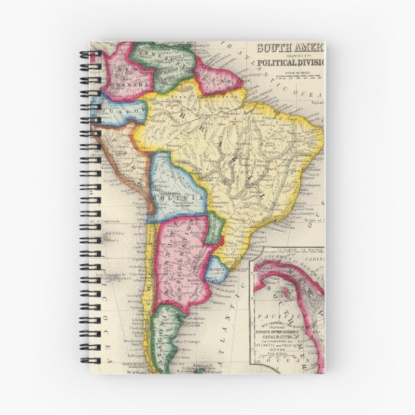 Item preview, Vintage Map of South America (1860) designed and sold by BravuraMedia.