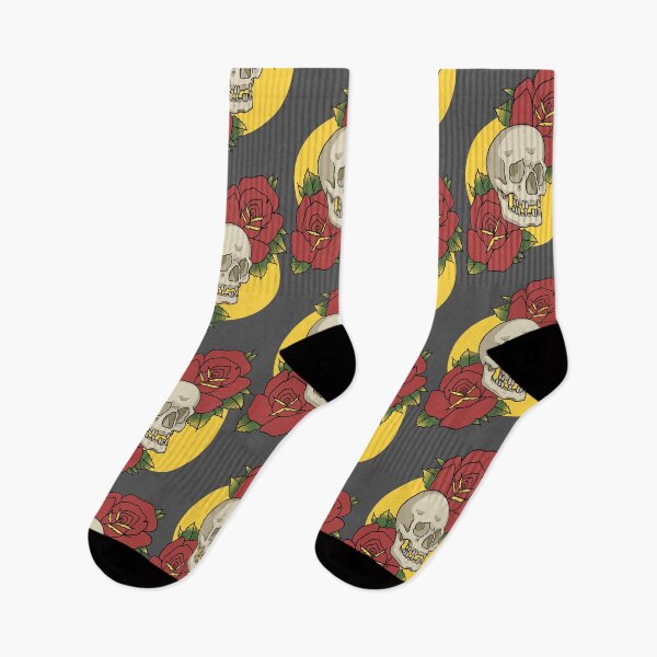 Item preview, Skull and Roses Traditional designed and sold by TylosRilos.
