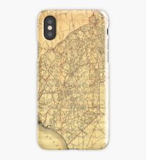 Vintage Map of The South Carolina Railroads (1900) iPhone Case