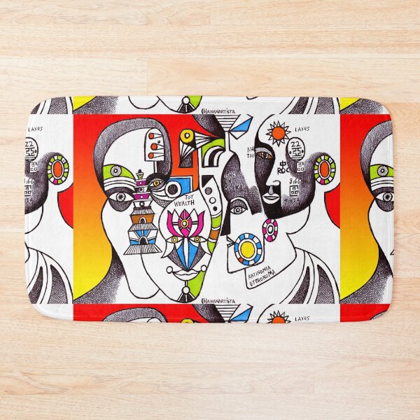 Item preview, Lord Brahma with hindu goddesses (original handmade drawing) designed and sold by (b)ananartista SBUFF.