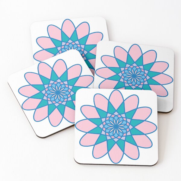Item preview, Colorful spirograph like retro geometric design designed and sold by tandaleah.