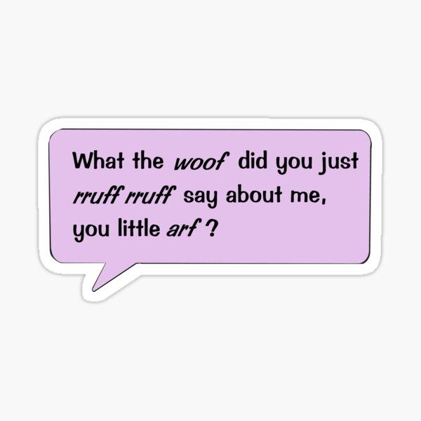Item preview, Toontown "What the woof?" designed and sold by blue-jay-art.