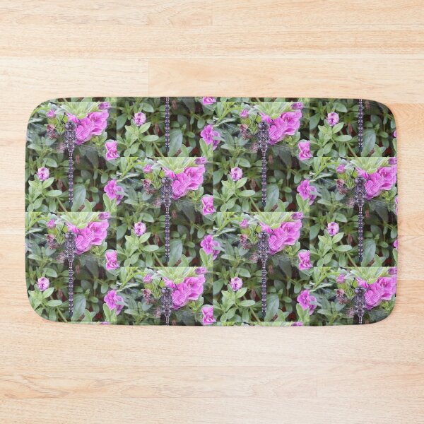 Item preview, Dragonfly Visiting Petunias designed and sold by Sandra Foster.