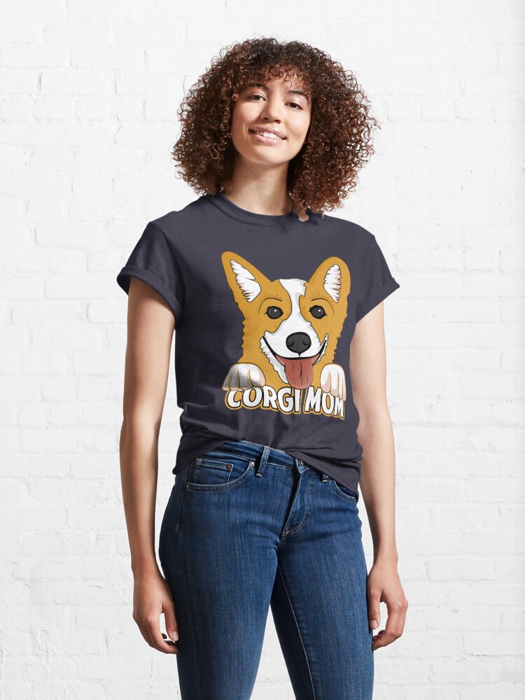 Alternate view of Corgi Mom Classic T-Shirt