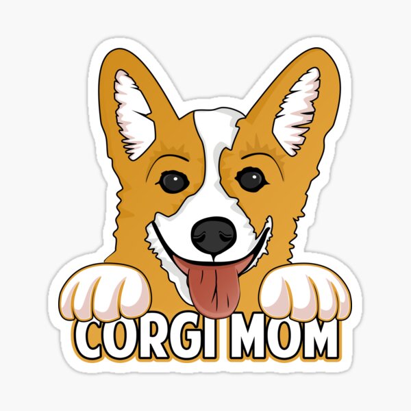 Corgi Mom Sticker