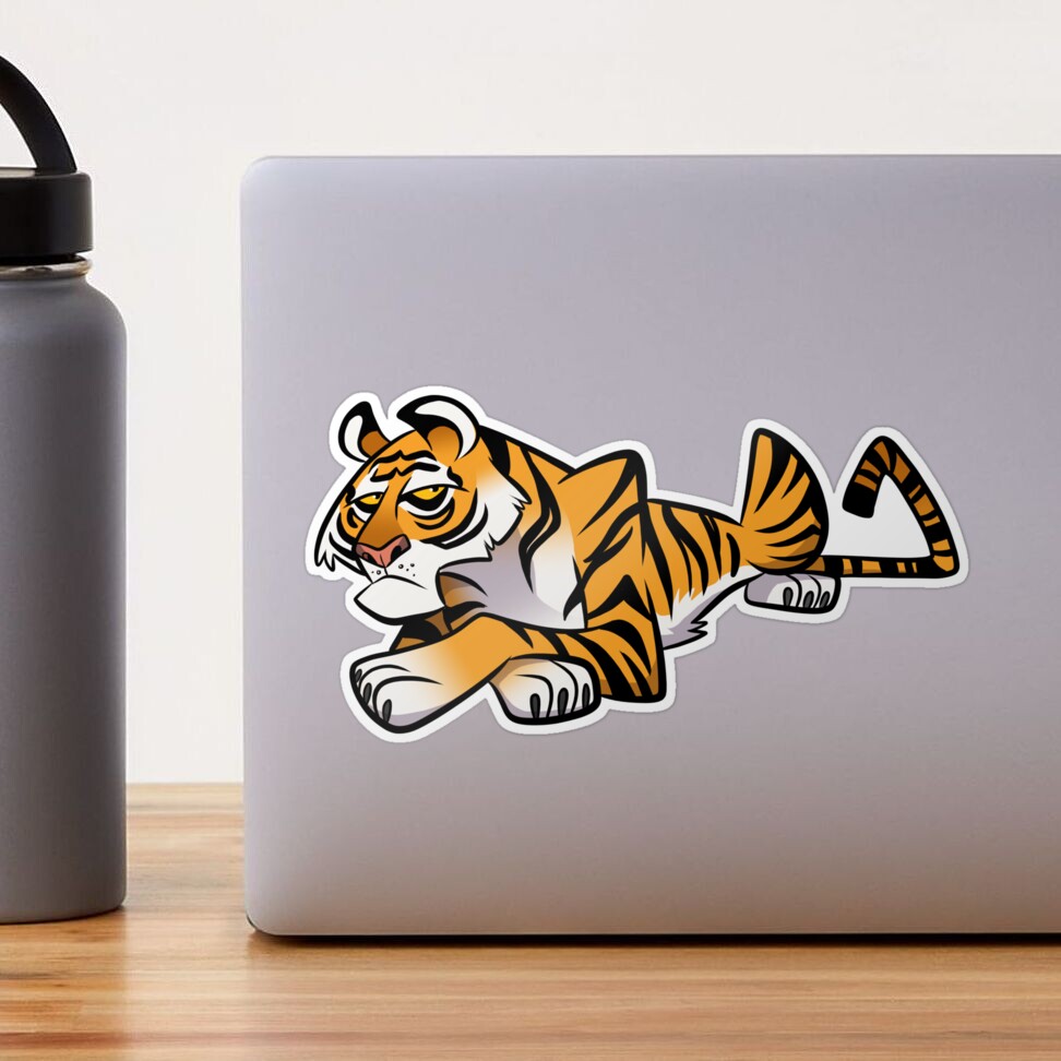 Tiger Caricature Sticker