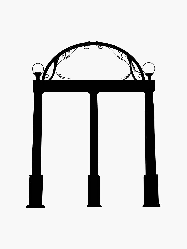 "UGA Arch" Sticker for Sale by ellietsmith520 | Redbubble