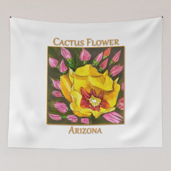Item preview, Yellow cactus flower from the state of Arizona - WelshDesigns designed and sold by welshdesigns.