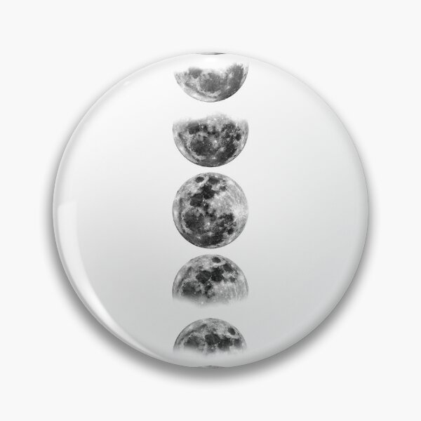 Aperçu de l'œuvre Phases de la lune (noir et blanc) créée et vendue par NeptuneDesigns.