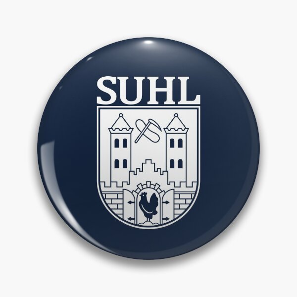 Artikelvorschau, Suhl Wappen (weiß) entworfen und verkauft von VEB Ostladen.