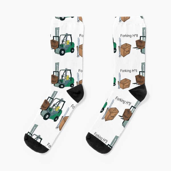 A Fork Forklifting all the Drama in the Relationship Socks