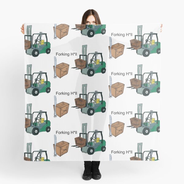 A Fork Forklifting all the Drama in the Relationship  Scarf