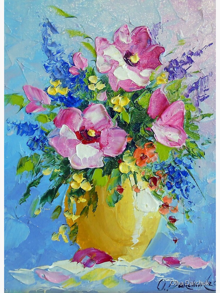 Flowers in the field Paintings by Olha Darchuk 