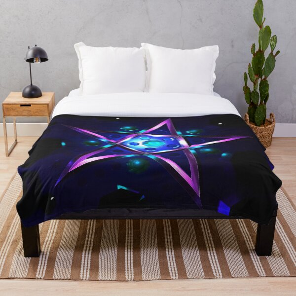 Purple Pentagram Throw Blanket