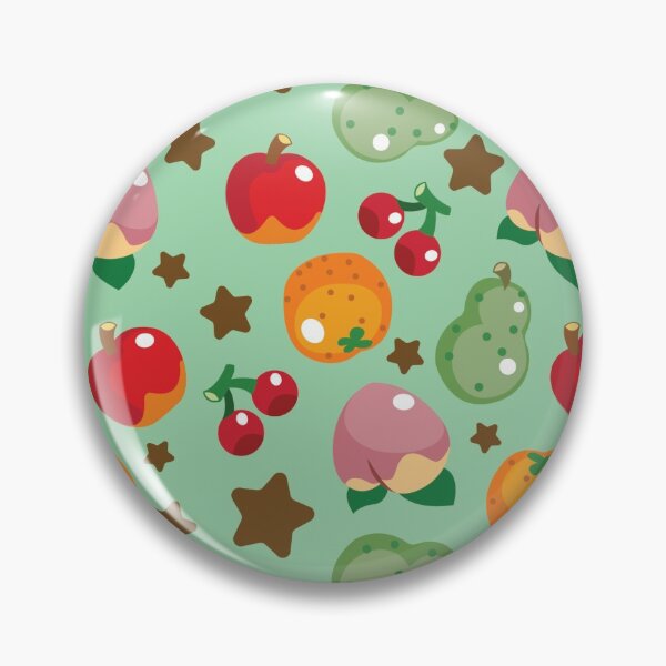 Animal Crossing Fruits Pattern Pin