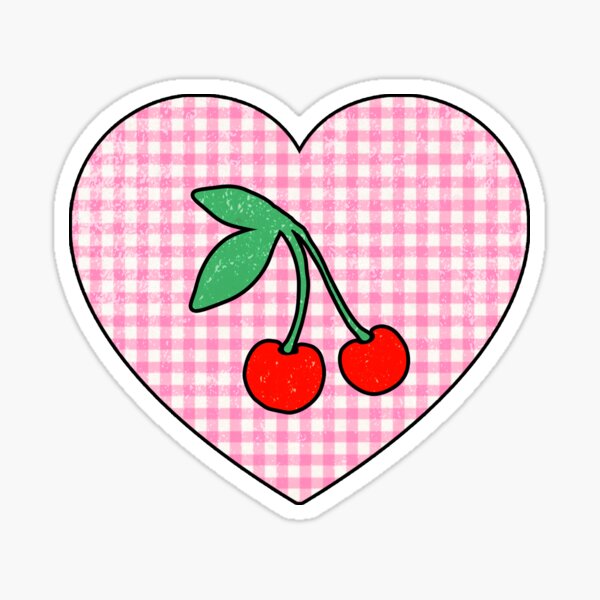 Item preview, cottagecore cherry heart designed and sold by disco dottie.