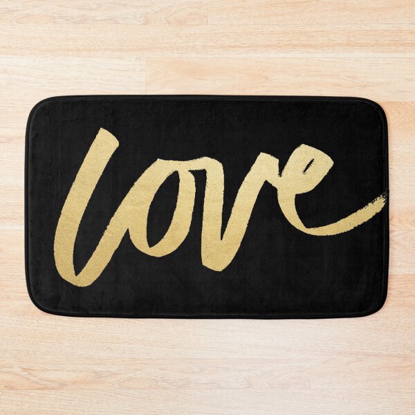 Item preview, Love Gold Black Typography designed and sold by evannave.
