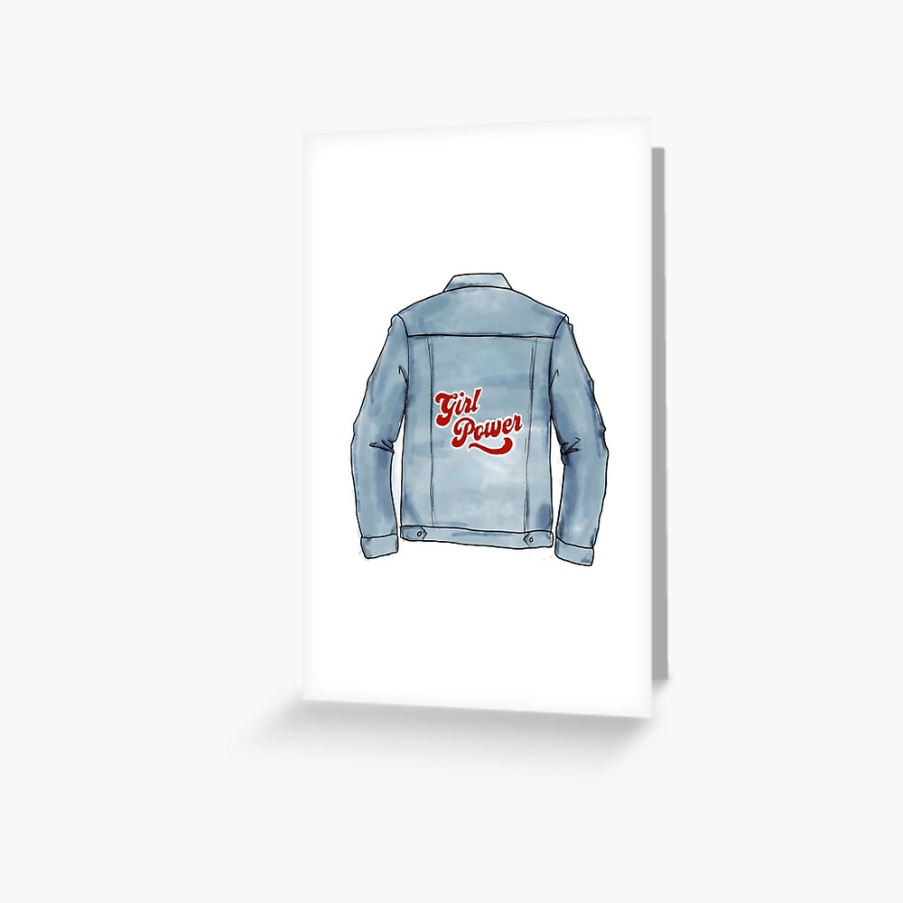 girl power denim jacket