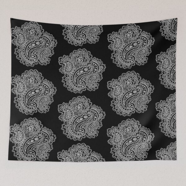 Item preview, Black and White Paisley designed and sold by Greenbaby.