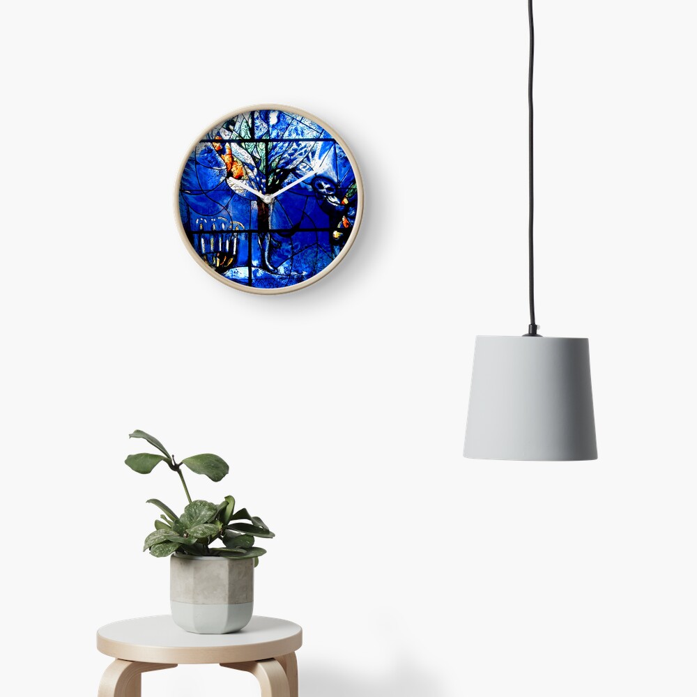 Marc Chagall glass panel Clock