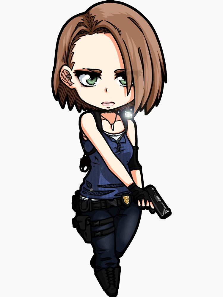 "Jill Chibi" Sticker by Holyniwa | Redbubble