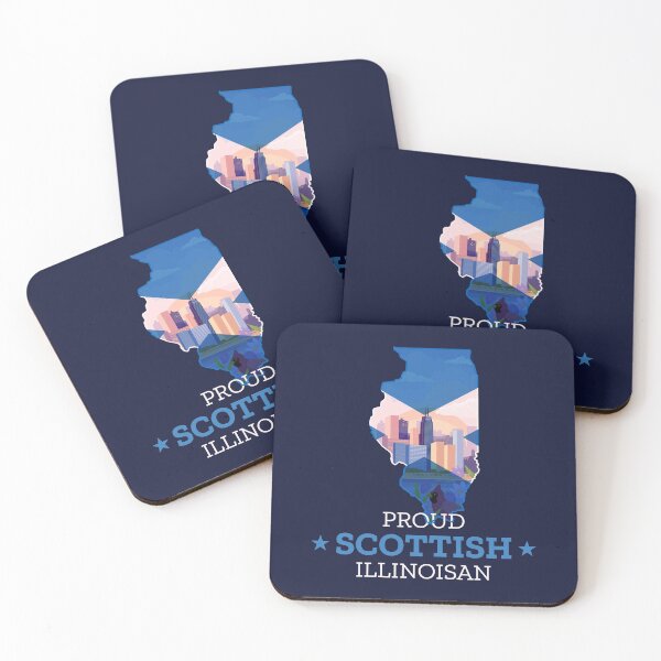 Item preview, Proud Scottish Illinoisan - Illinois State Pride designed and sold by ockshirts.