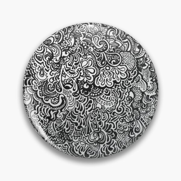 Item preview, Black and White Raindrop Doodle designed and sold by Hannah Staab.