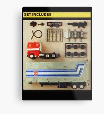 Set Includes Optimus Prime! Metal Print