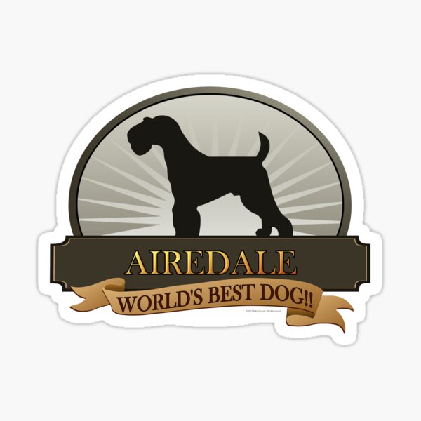 World's Best Dog - Airedale Sticker