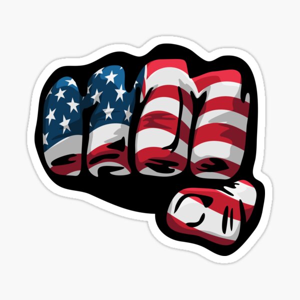 Artikel-Vorschau von Amerikanische Flaggenfaust, designt und verkauft von hobrath.
