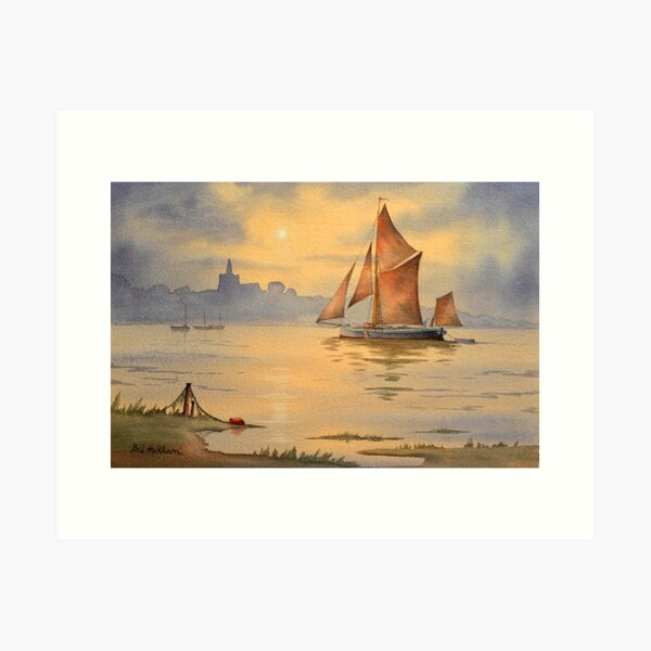 Item preview, Thames Barge At Sunset Maldon Essex designed and sold by William Holkham.