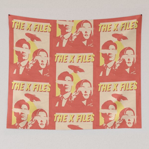 Item preview, Vintage Retro Inspired X Files Gillian Anderson David Duchovny Poster designed and sold by scullysblazer.