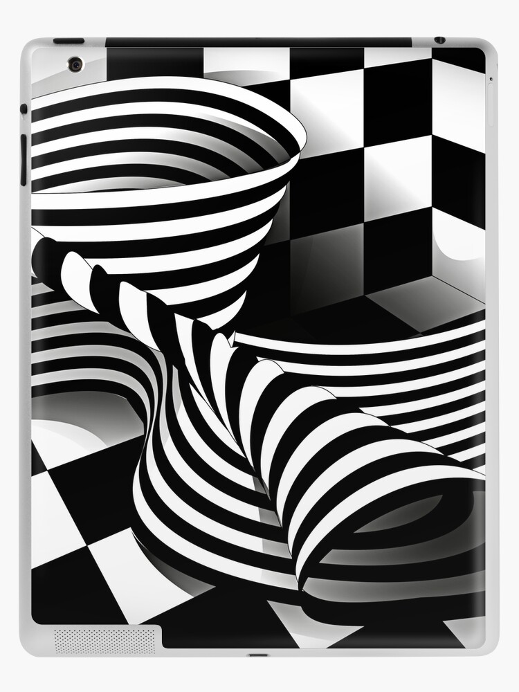 Black And White Op-Art Spiral iPad Case & Skin for Sale by artsandsoul